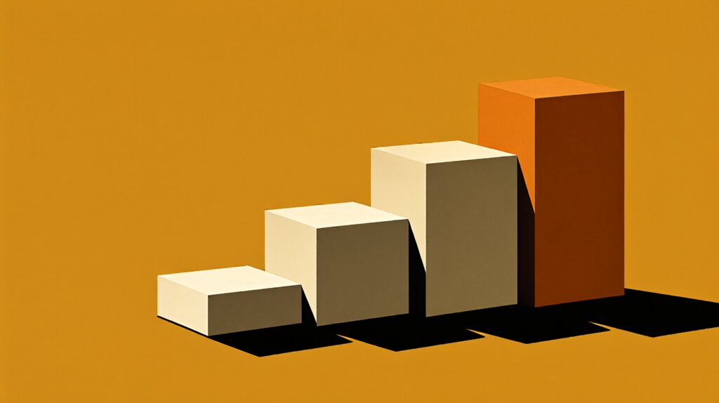 Editorial poster illustration of a small business hiring pipeline