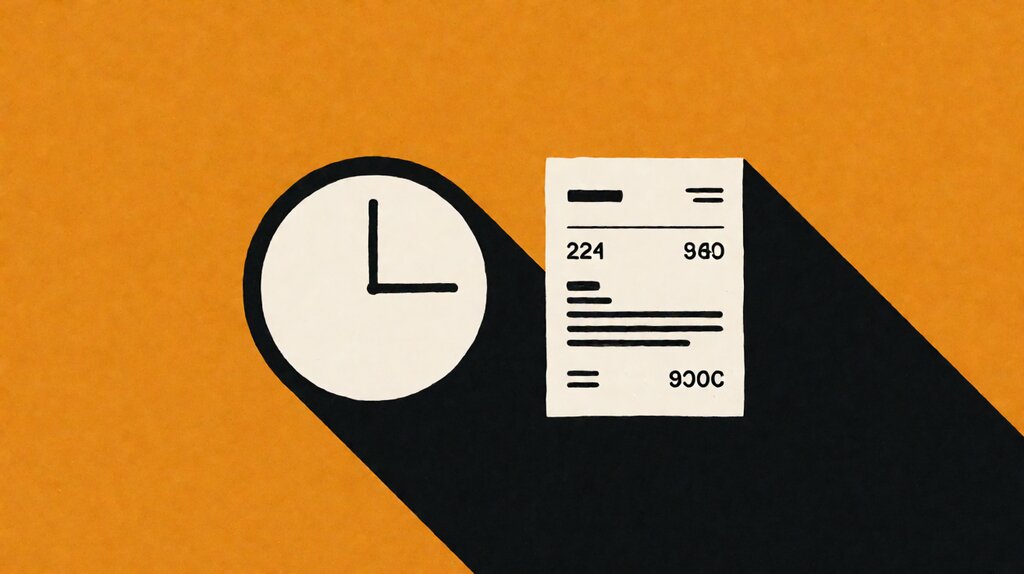 Freelancer tracking billable hours across multiple clients on a laptop