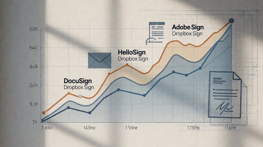 Editorial illustration of stylized cost curves on a chart showing three canonical provider subscription tiers