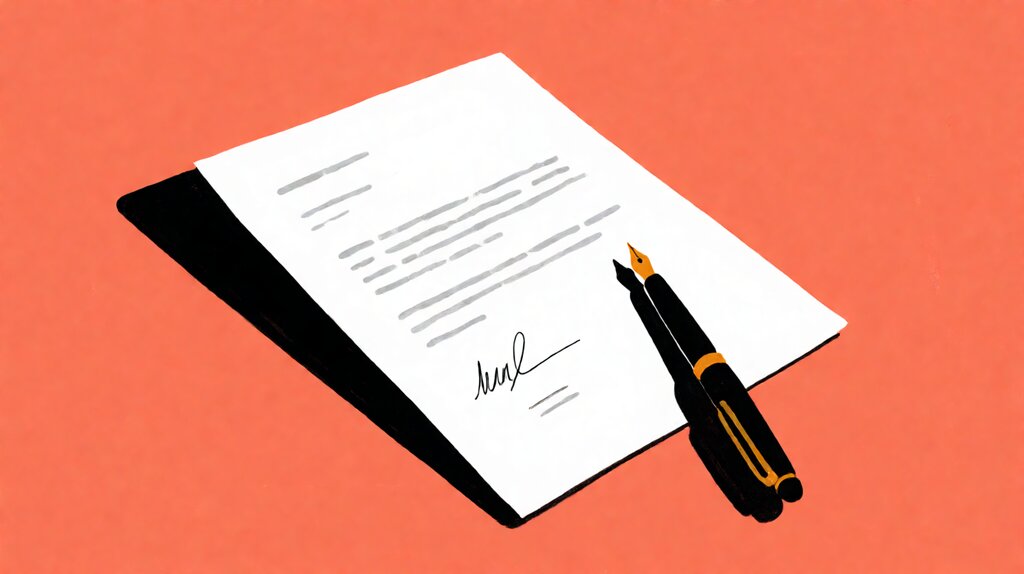 Signing a contract with an e-signature tool