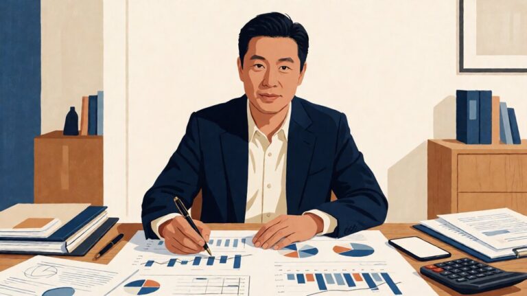 payroll for an LLC. Editorial illustration of an LLC owner drawing a reasonable salary vs S-corp distribution.