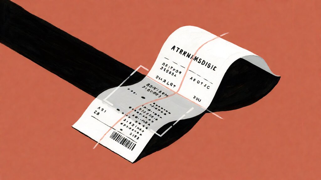 Scanning a paper receipt with a smartphone OCR app